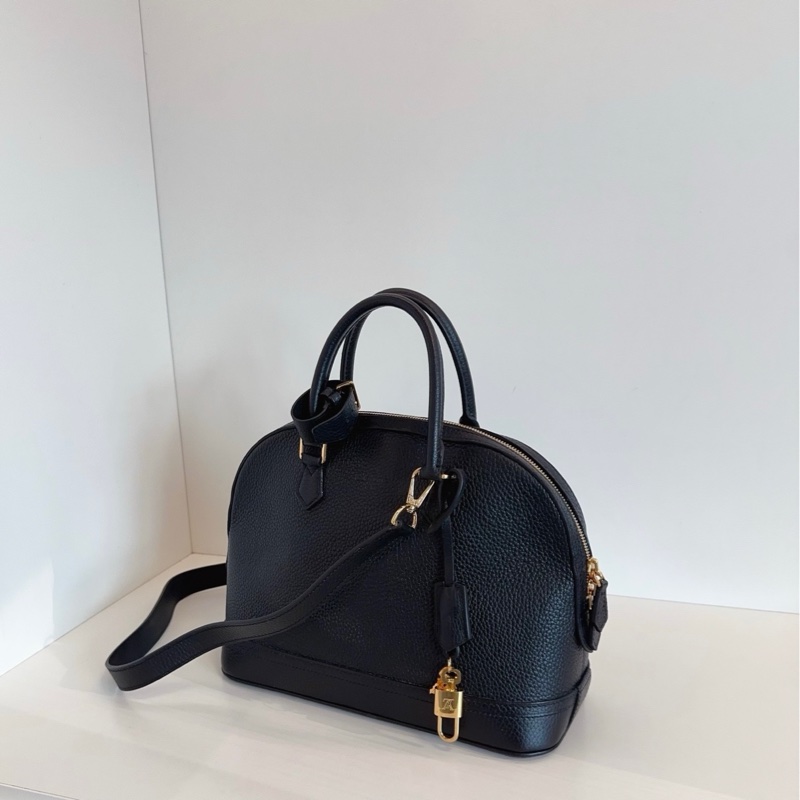 LV 路易威登 限量 全皮黑金荔皮 almabb-2