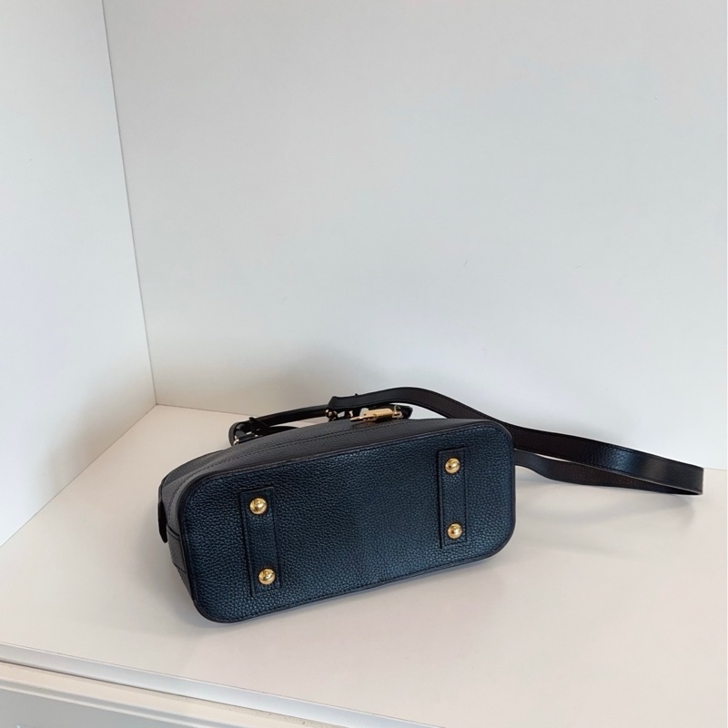 LV 路易威登 限量 全皮黑金荔皮 almabb-3