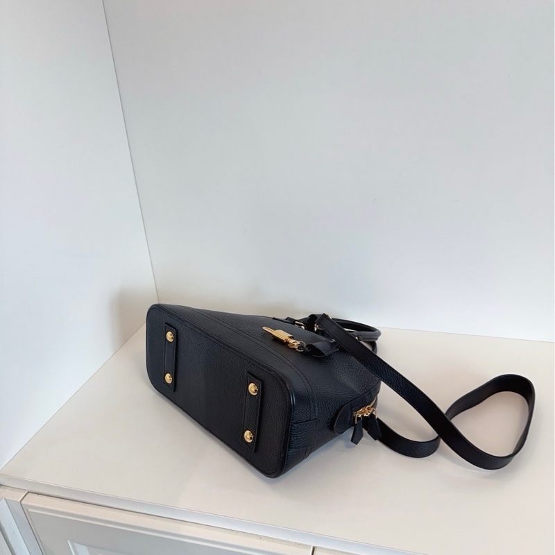 LV 路易威登 限量 全皮黑金荔皮 almabb-4