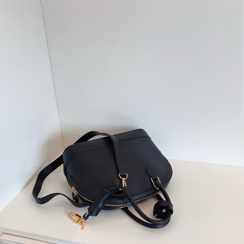 LV 路易威登 限量 全皮黑金荔皮 almabb-5