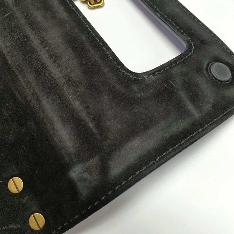 DIOR J'Adior黑色牛皮單肩包斜挎包金色五金可拆卸肩帶-8