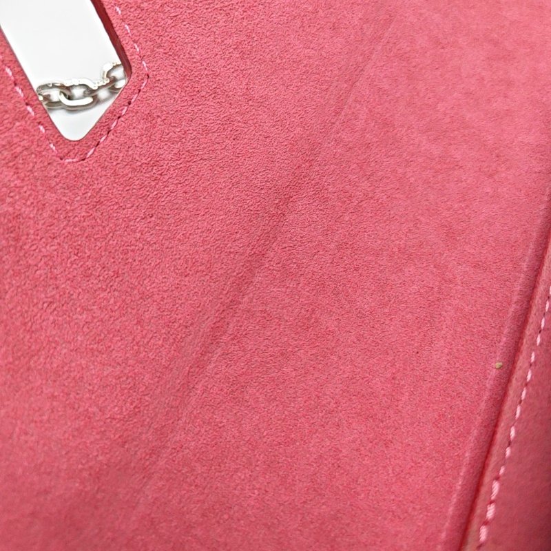 LOUIS VUITTON TWIST中號紅色EPI牛皮水波紋單肩包斜挎包銀色五金可拆卸肩帶-7