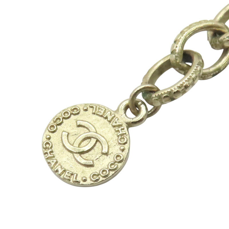 淺金 鍍金 珍珠 雙C pearl long 項鍊【CHANEL 香奈兒】-6