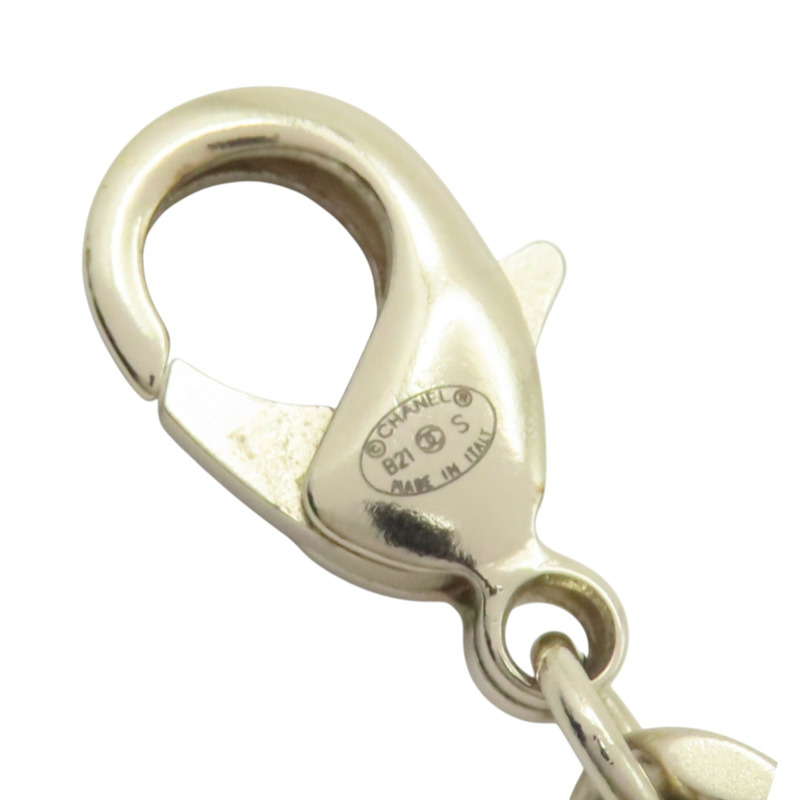 淺金鍍金 黑色牛皮 包包造型 matelasse motif 項鍊【CHANEL 香奈兒】 AB6135-7