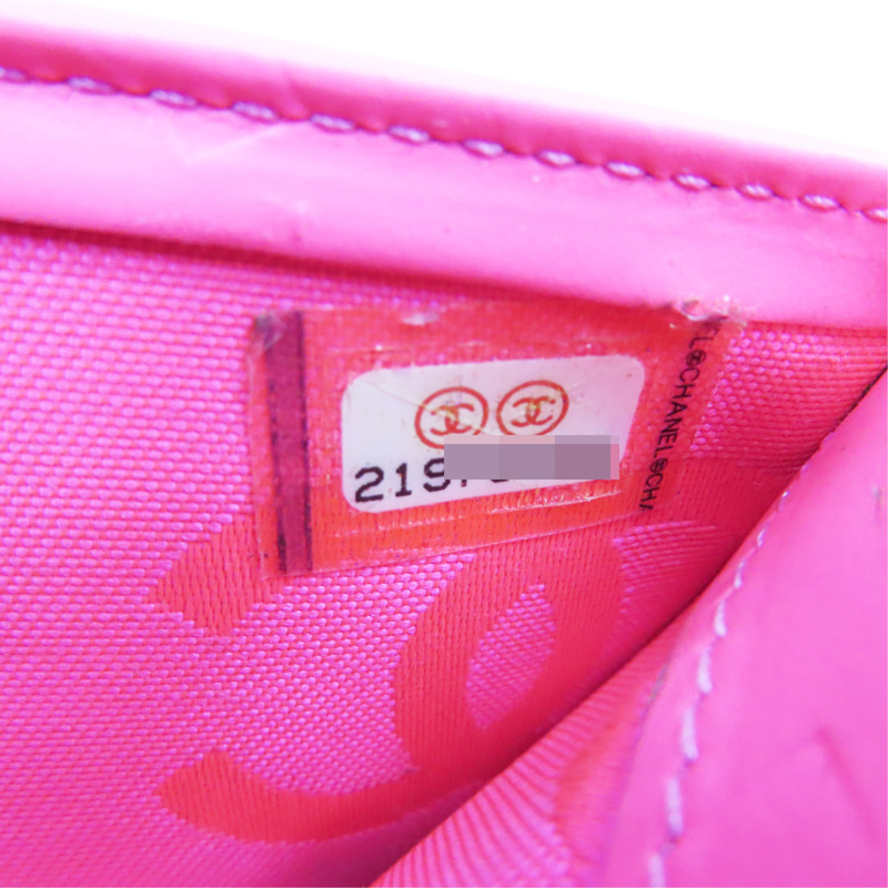 霧面黑色 牛皮 康朋 扣式短夾【CHANEL 香奈兒】-8