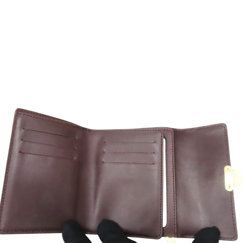 紫色 漆皮皮革 短夾【LOUIS VUITTON LV 路易威登】 M93520-4