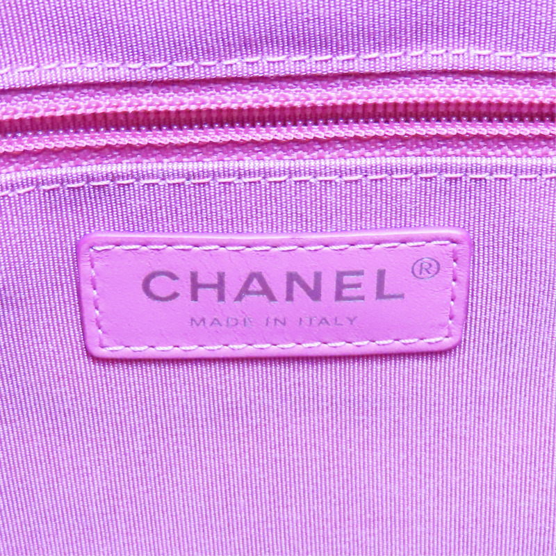 粉色 羊皮 Quilted Grip 手拿包【CHANEL 香奈兒】-6