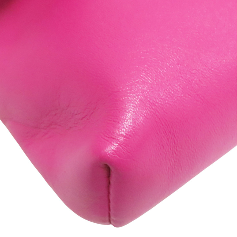 粉色 羊皮 Quilted Grip 手拿包【CHANEL 香奈兒】-10