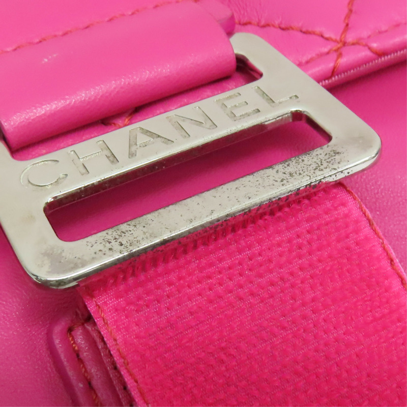 粉色 羊皮 Quilted Grip 手拿包【CHANEL 香奈兒】-15