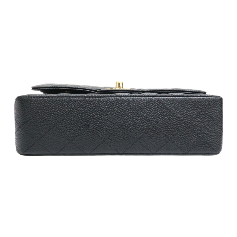 黑色 荔枝紋牛皮 COCO 23 鍊帶 肩背包 金扣【CHANEL 香奈兒】 A01113-3