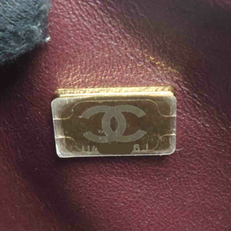 黑色 荔枝紋牛皮 COCO 23 鍊帶 肩背包 金扣【CHANEL 香奈兒】 A01113-7