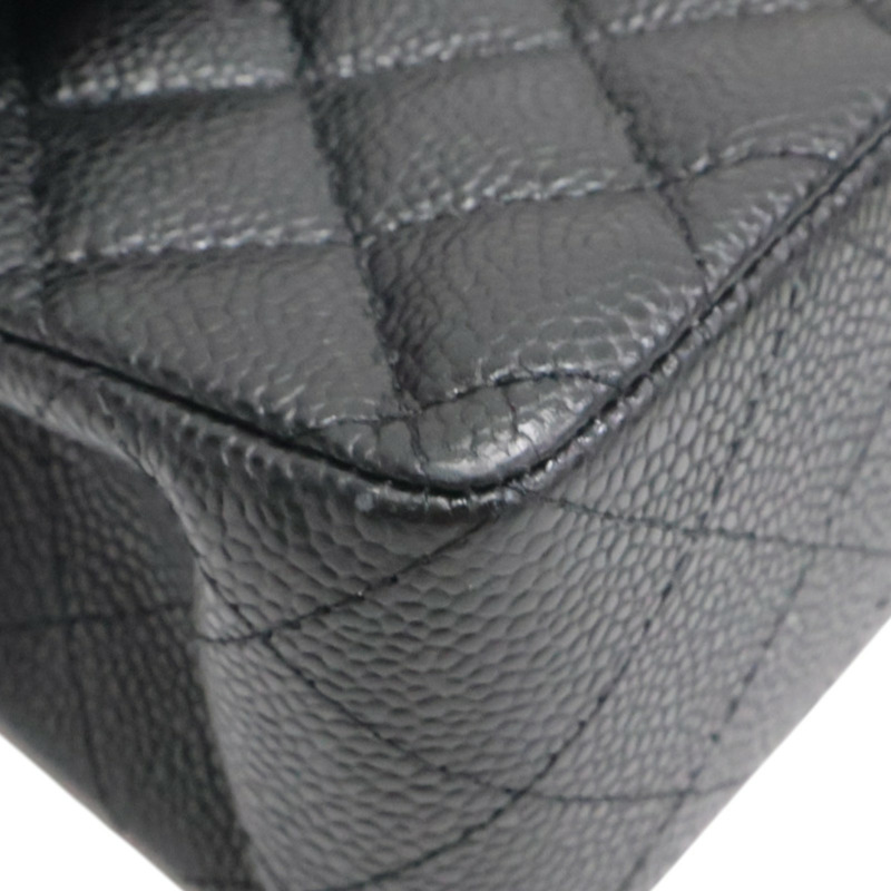 黑色 荔枝紋牛皮 COCO 23 鍊帶 肩背包 金扣【CHANEL 香奈兒】 A01113-9