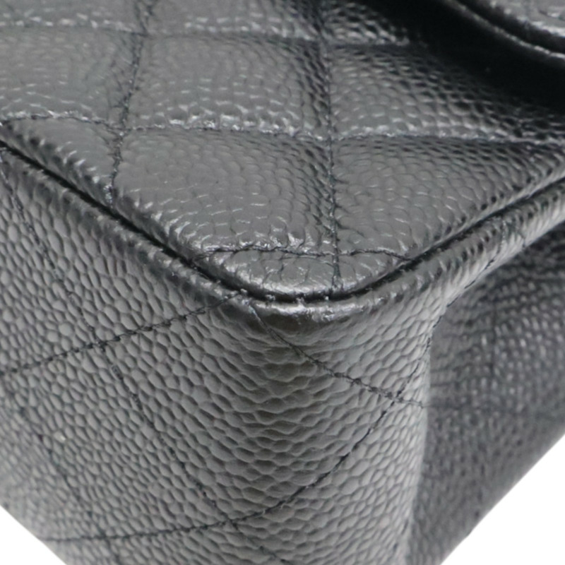 黑色 荔枝紋牛皮 COCO 23 鍊帶 肩背包 金扣【CHANEL 香奈兒】 A01113-10