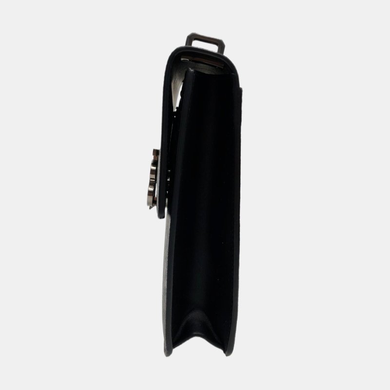 BURBERRY手機包拼色塗層帆布TB斜挎包單肩包銀色五金可拆卸肩帶-2