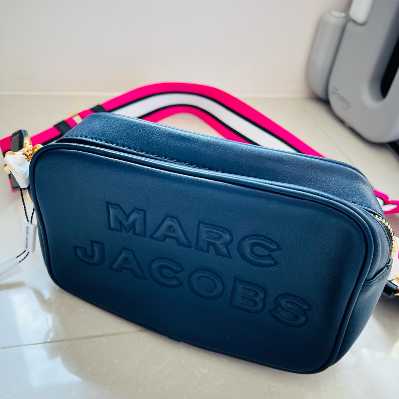 Marc by Marc Jacobs 美國購回 深藍金扣 全新 相機包-5