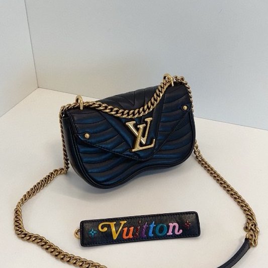 路易威登/Louis Vuitton New Wave 黑金屁桃小號 鏈條包-2