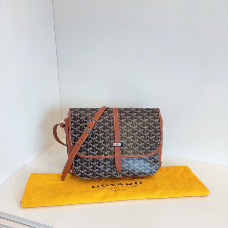 Goyard 戈雅 Belvedere 棕色郵差包-0