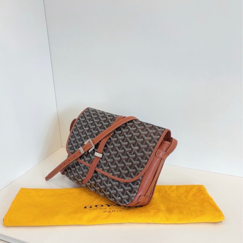 Goyard 戈雅 Belvedere 棕色郵差包-2