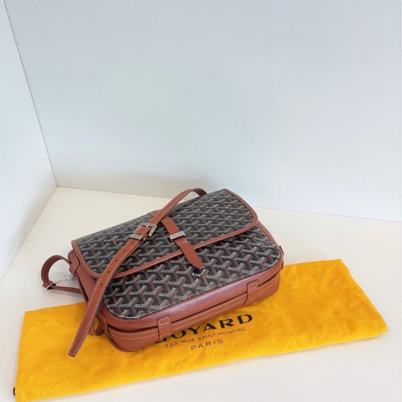 Goyard 戈雅 Belvedere 棕色郵差包-6