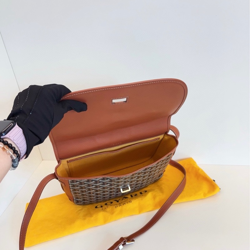 Goyard 戈雅 Belvedere 棕色郵差包-8