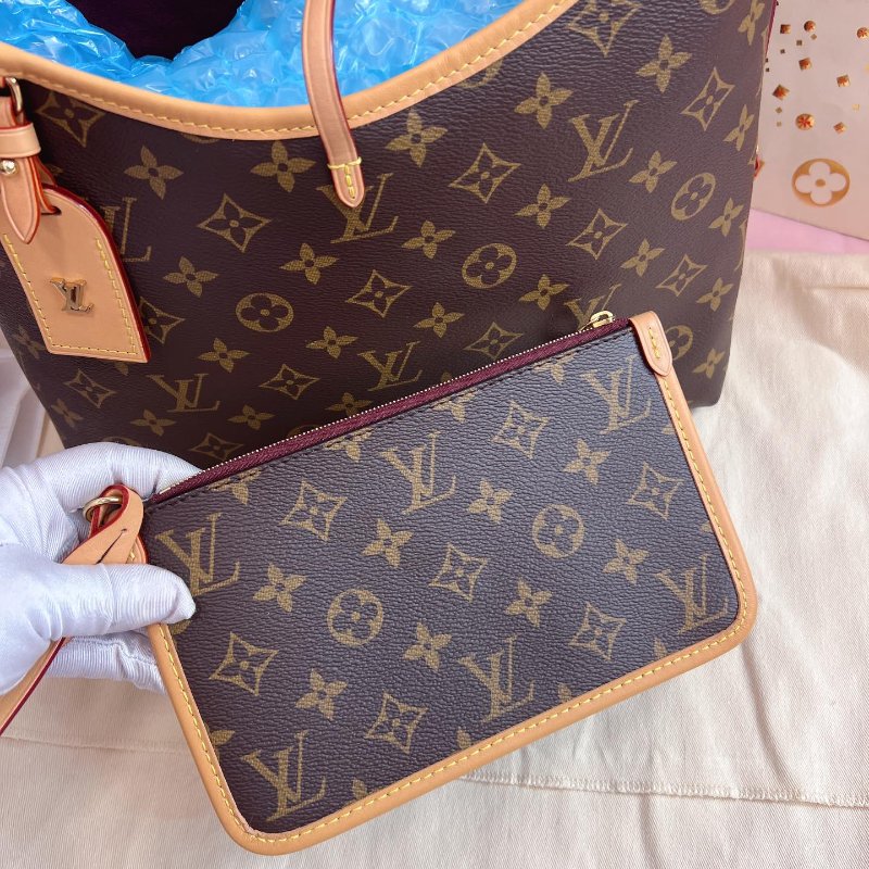 全新品 路易威登/Louis Vuitton Carryall小號老花肩背包-5