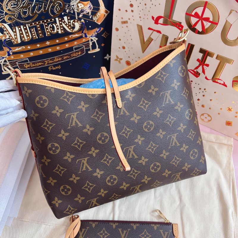 全新品 路易威登/Louis Vuitton Carryall小號老花肩背包-7