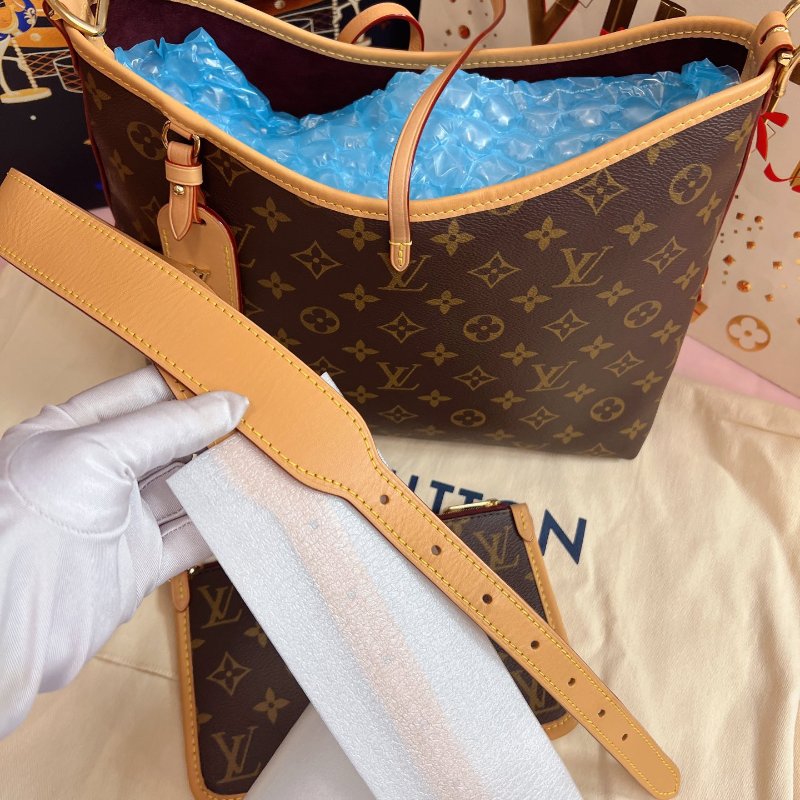 全新品 路易威登/Louis Vuitton Carryall小號老花肩背包-9