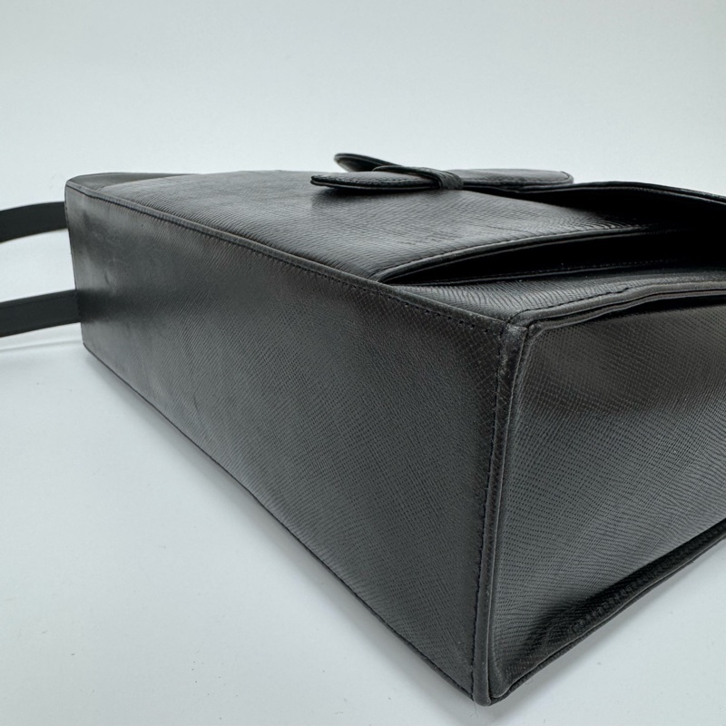 YSL 黑色鱷魚皮 斜挎包 vintage 中古 二手-12