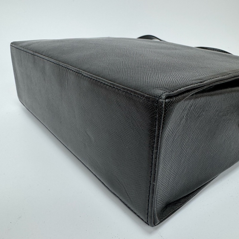 YSL 黑色鱷魚皮 斜挎包 vintage 中古 二手-14