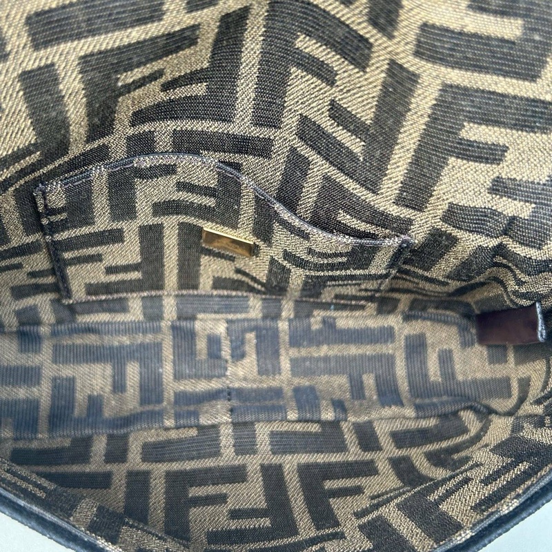 Fendi芬迪老花迷你法棍手提斜挎包-9