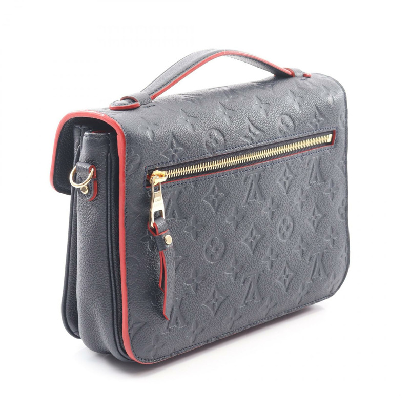 路易威登 Pochette Metis 斜背包手提包 M44071 Monogram empreinte 海軍藍 LV-1