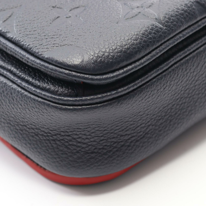 路易威登 Pochette Metis 斜背包手提包 M44071 Monogram empreinte 海軍藍 LV-5