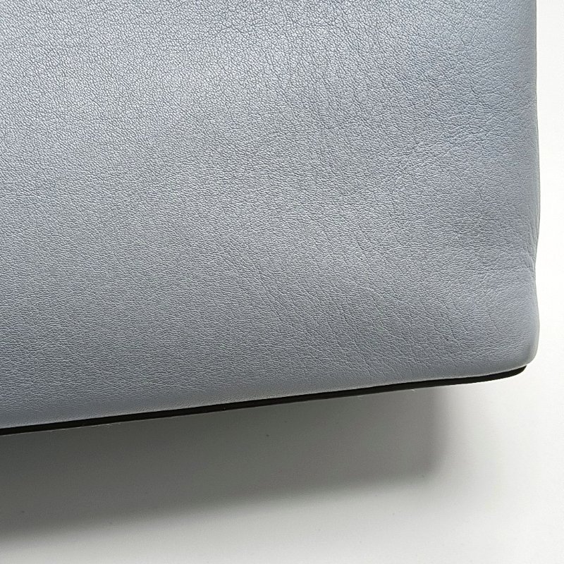 FENDI 2 Jours藍色牛皮單肩包手提包銀色五金可拆卸肩帶-10