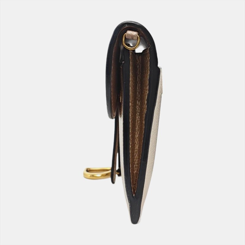 DIOR Saddle香檳色牛皮馬鞍包單肩包斜挎包金色五金可拆卸肩帶配件齊全-2