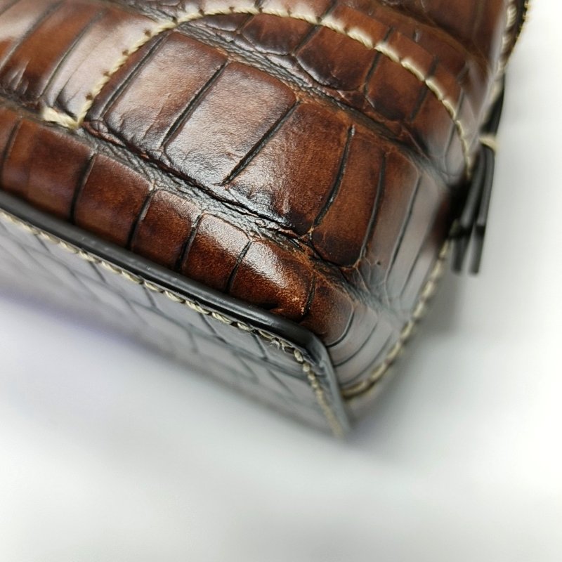 Chloe Daria迷你棕色牛皮單肩包-8