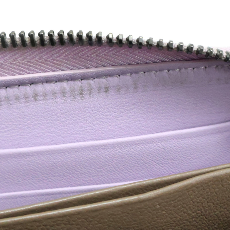 紫色 牛皮編織 拉鍊 長夾【BOTTEGA VENETA BV 寶緹嘉】 114076-13