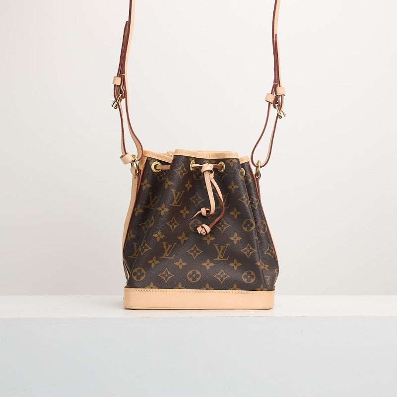 二手Lv Noe BB 老花水桶包/晶片款-1