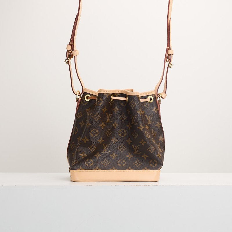 二手Lv Noe BB 老花水桶包/晶片款-2