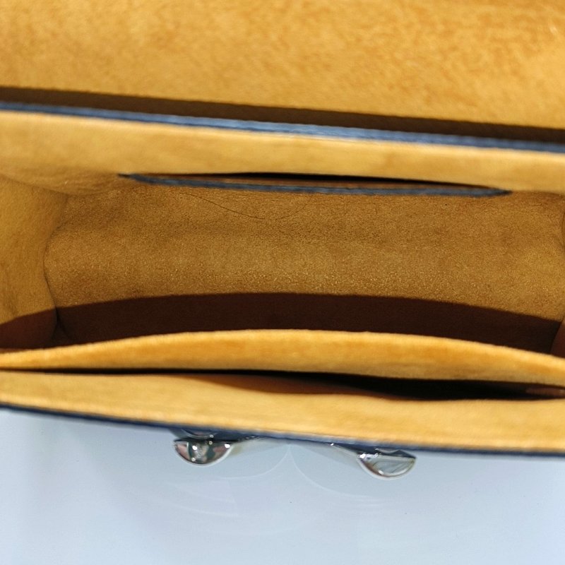 LOUIS VUITTON TWIST黑色EPI牛皮水波紋單肩包斜挎包手提包銀色五金2條可拆卸肩帶-6