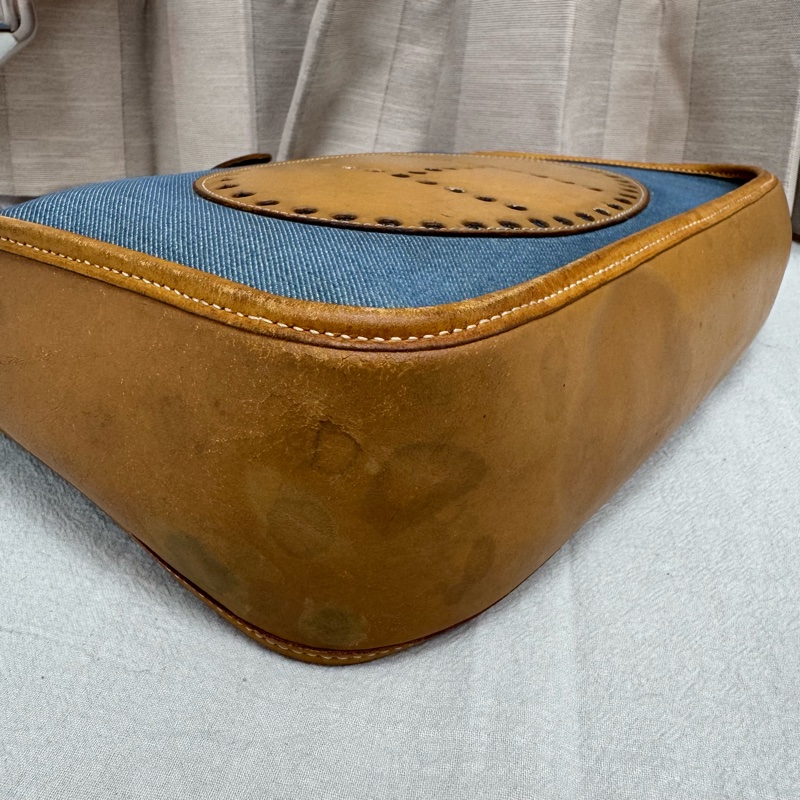 Hermès Evelyne牛仔帆布包 vintage  二手 中古-13