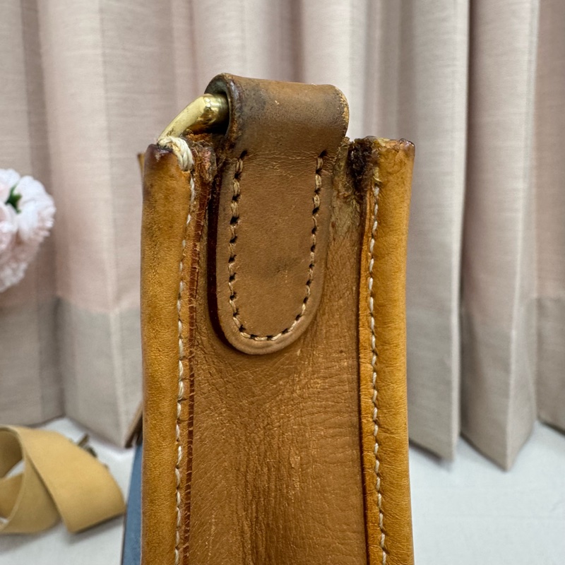 Hermès Evelyne牛仔帆布包 vintage  二手 中古-18