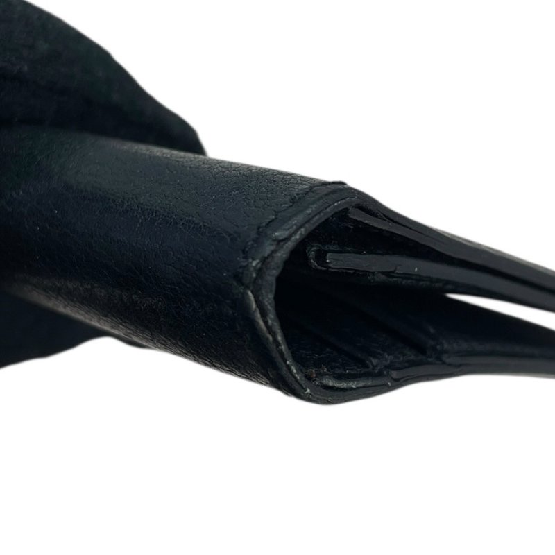 HERMES 愛馬仕 長夾 皮革 黑色-7