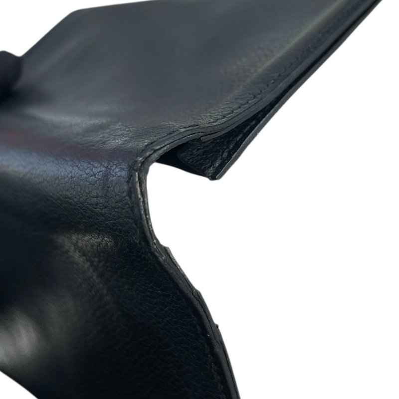 HERMES 愛馬仕 長夾 皮革 黑色-14