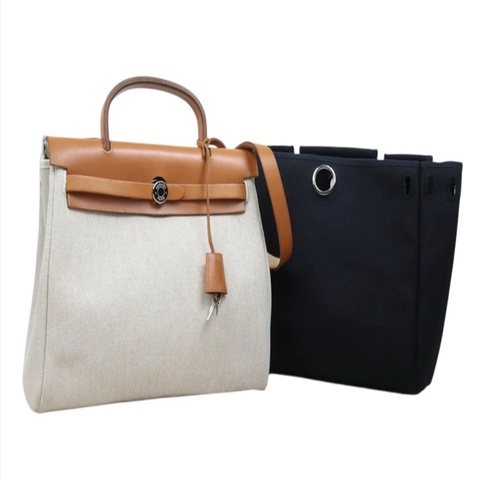 「JL精品代購」9新 Hermes 愛馬仕 herbag 兩包可替換
