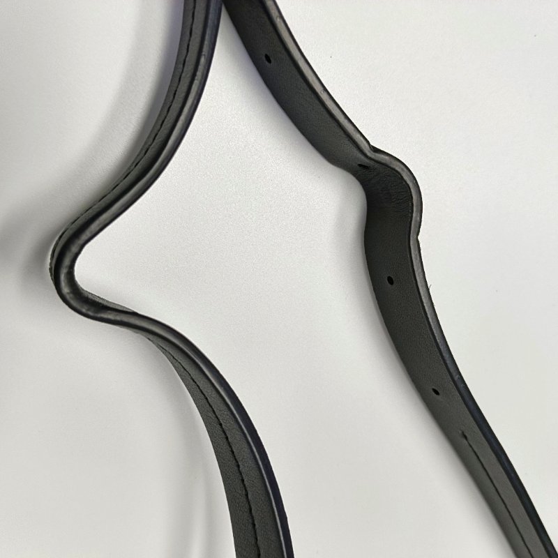 BURBERRY水桶包淺灰色織物單肩包銀色五金-10