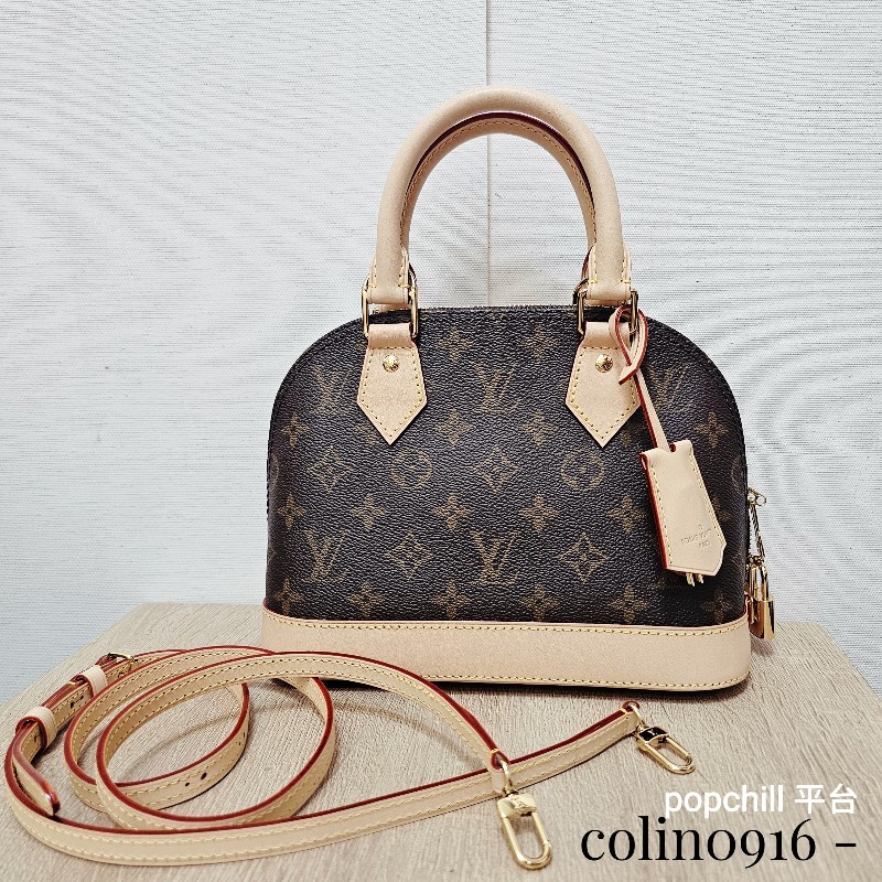 [ 經典款新年福利🧧] LV老花AlmaBB金釦手提斜背貝殼包-0