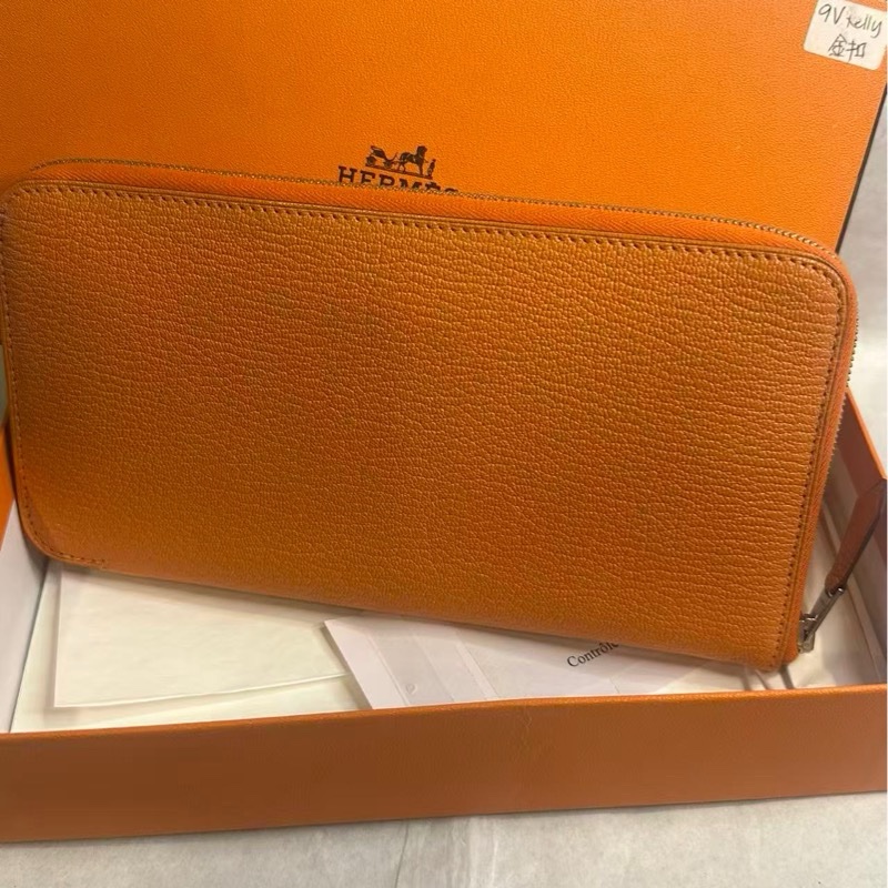 愛馬仕Azap wallet 長款山羊皮錢包-9