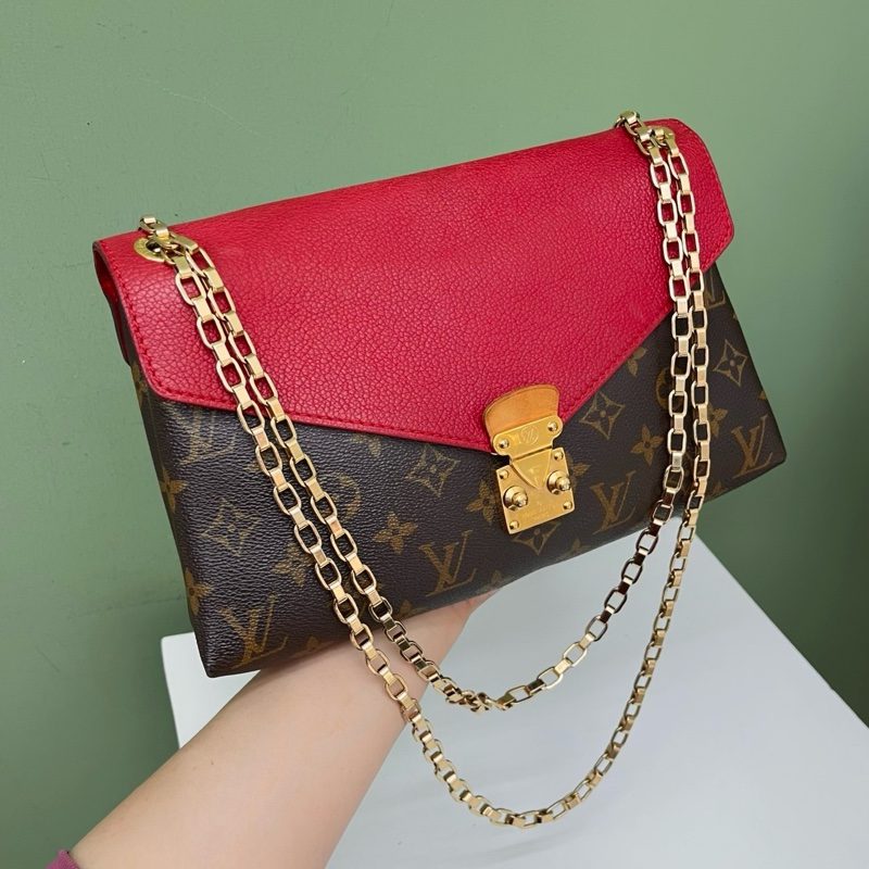 LV pallas chain老花鏈條包-0