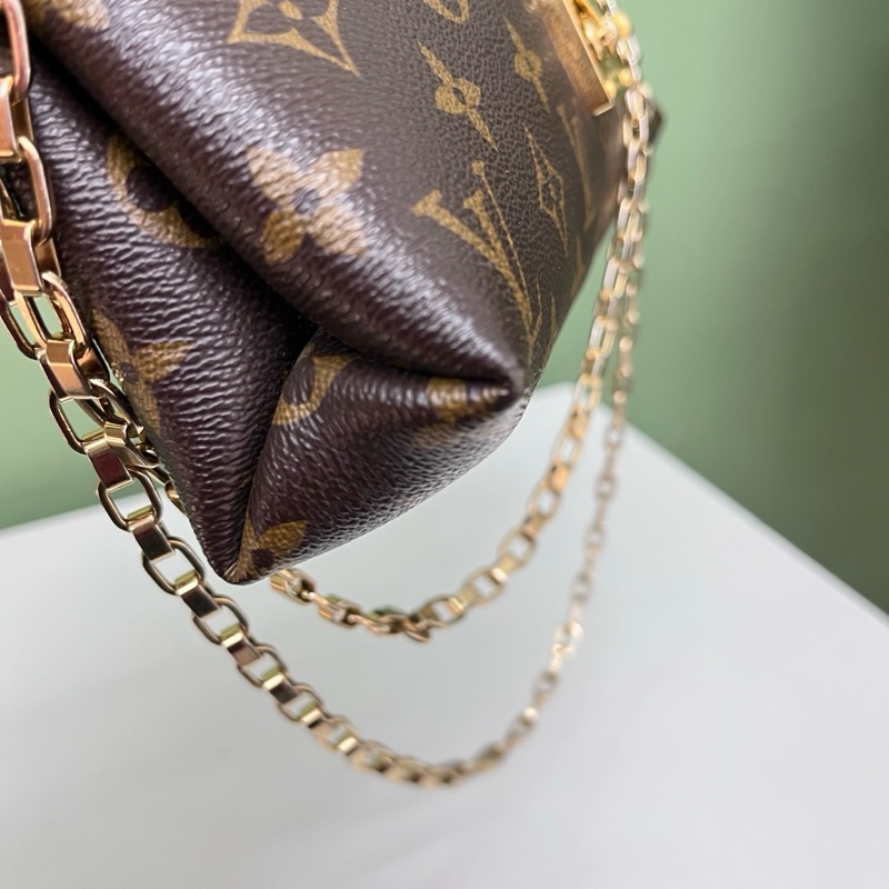 LV pallas chain老花鏈條包-5