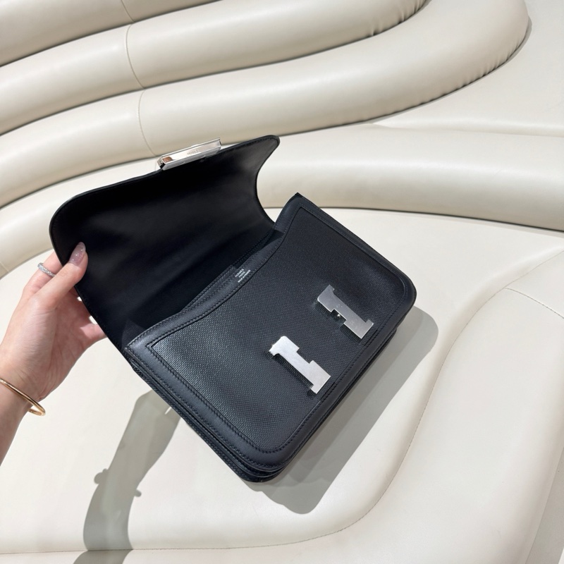 Hermes愛馬仕 黑銀constance康康-4